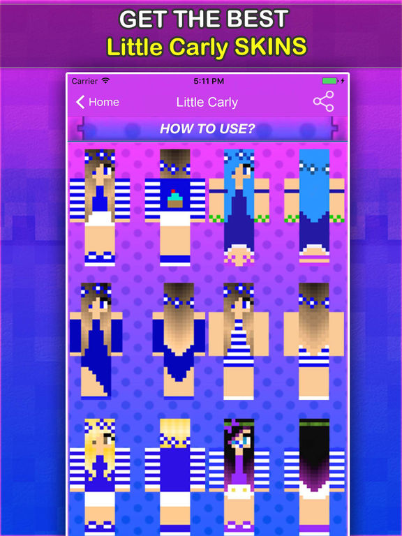 Little Carly Skins For Minecraft Pocket Edition - AppRecs