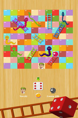 Snakes And Ladders Classic Dice 1 2 Players Games - náhled