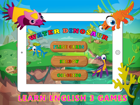 Water Dinosaur Learning - Kids Puzzle Color Pages - náhled