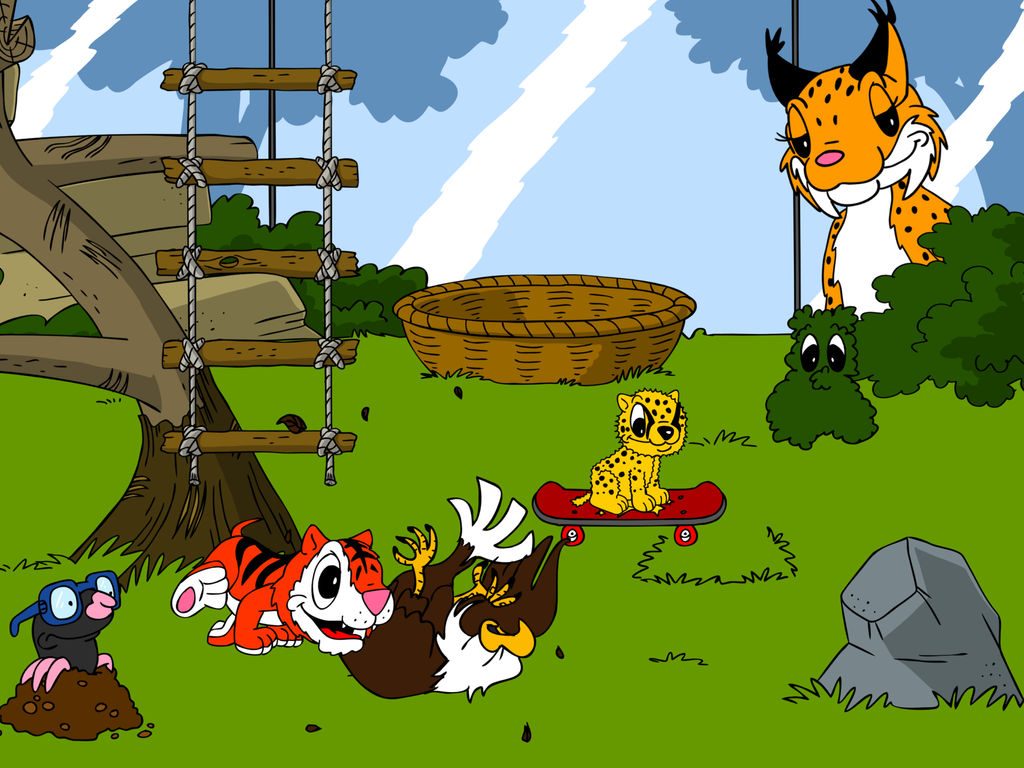 lion cubs kids zoo games