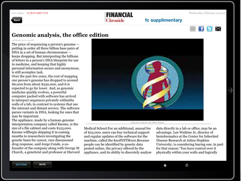 Financial Chronicle for iPad - náhled