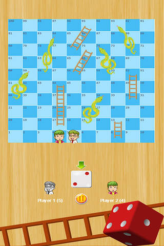 Snakes And Ladders Classic Dice 1 2 Players Games - náhled