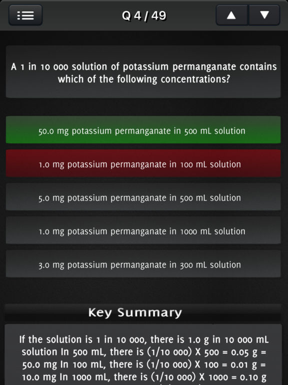 MCQ's in Pharmaceutical Calculations screenshot 7