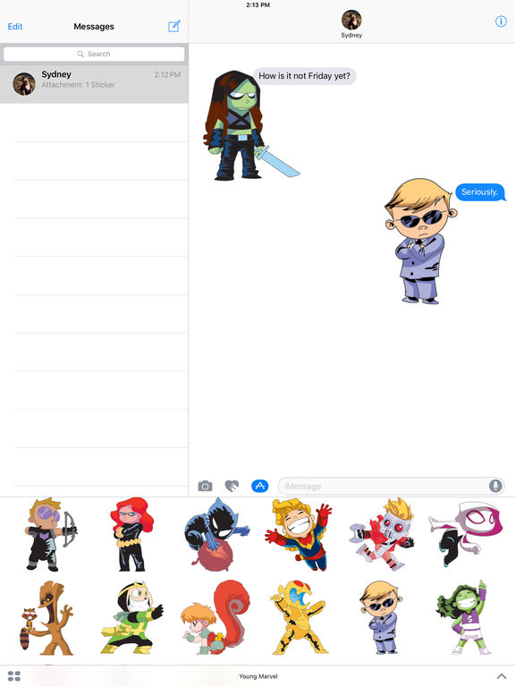 Marvel Stickers: Young Marvel screenshot 7