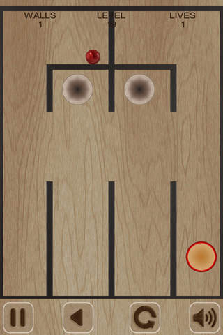 Flying Red Ball and Walls - náhled