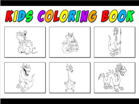 Fire Dragon game  - Fun Coloring Book Kids games f - náhled