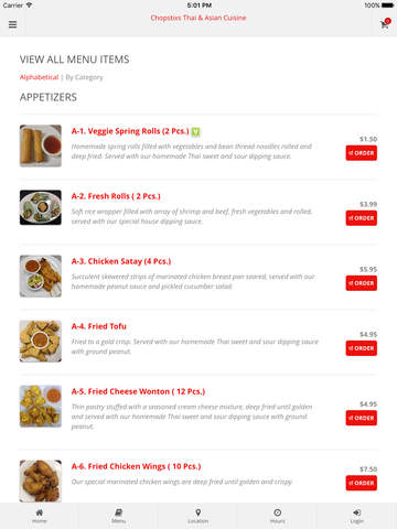 Chopstixs Online Ordering - náhled