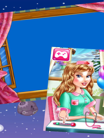 Cute girl est malade:Maquillage Salon Robe jeux de - náhled