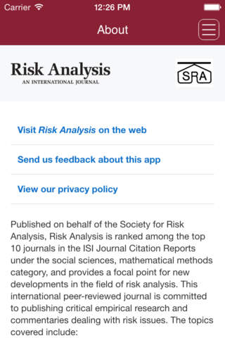 Risk Analysis - náhled