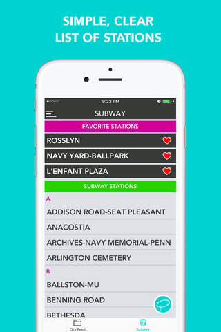 CitySlqr: DC Metro WMATA Transit & Travel App - náhled