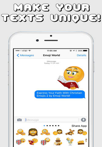 Christian Emojis 2 Keyboard by Emoji World - náhled