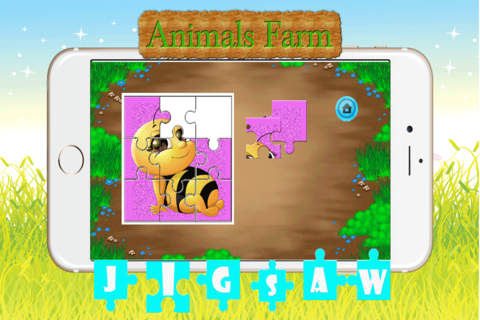 Cute Animals Farm Jigsaw Puzzles – Magic Amazing H - náhled