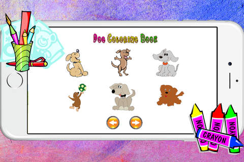 Cute dog sheets painting coloring pages for babies - náhled