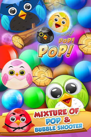 Pop The Birdy - Bubble Shooter Cross Finger Puzzle - náhled