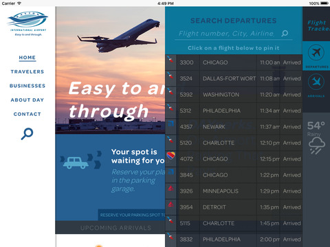 DAY Flights Tracker - náhled