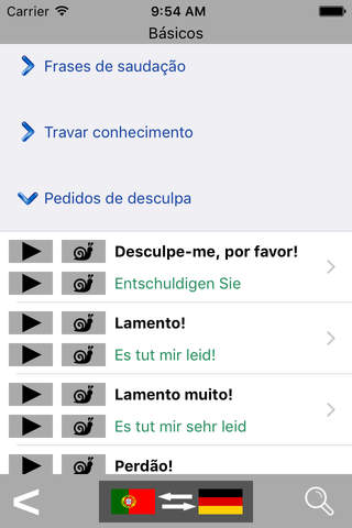 Portuguese / German Talking Phrasebook Translator  - náhled