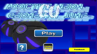 Addictive Neon Geometry Jump Go - Awesome Jump And Absatract Game screenshot 1
