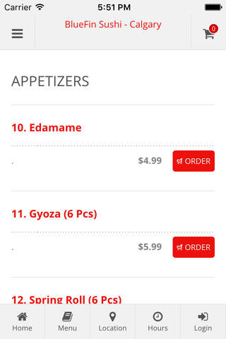 BlueFin Sushi - Calgary Online Ordering - náhled