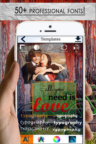 Typography - Text over image with creative font fo - náhled
