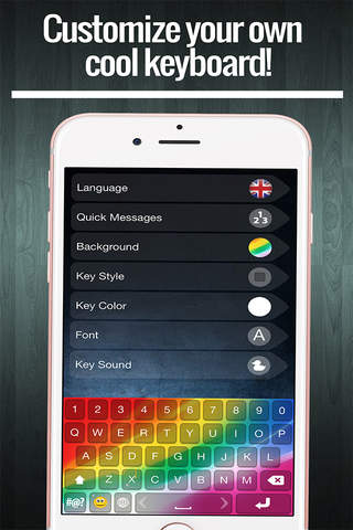 Rainbow Keyboard Changer – Cool Emoji Keyboard.s w - náhled