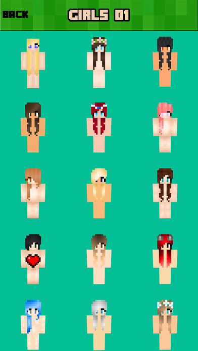 Naked girls from minecraft Naked Skins Pe Girls Boys Base Skin For Minecraft Pocket Edition Mcpe Apppicker
