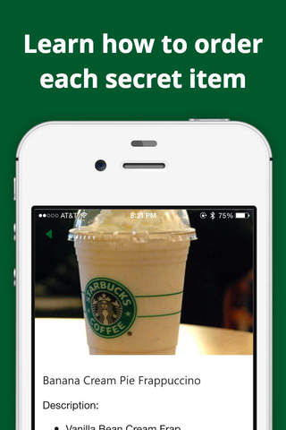 Secret Menu for Starbucks — Free - náhled