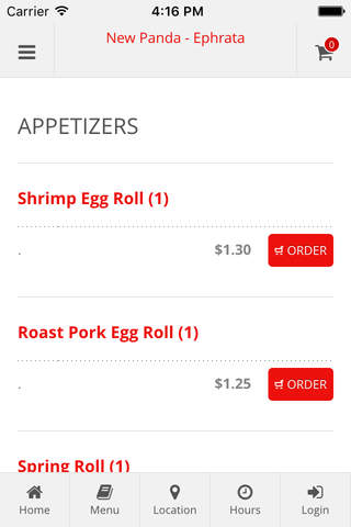 New Panda - Ephrata Online Ordering - náhled