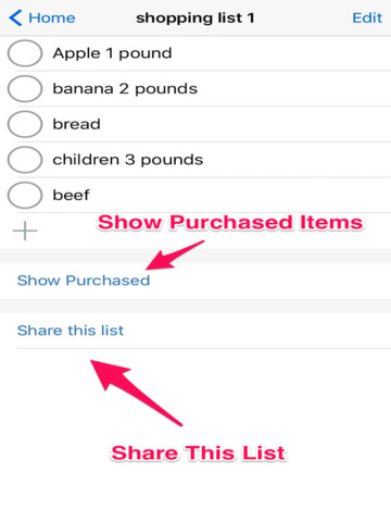 Shareable Grocery List - Supermarket Shoppinglist screenshot 5