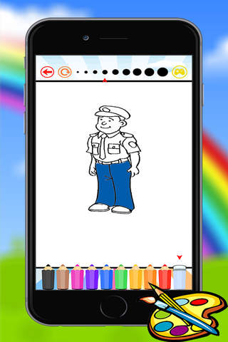 occupations coloring book for kids - náhled