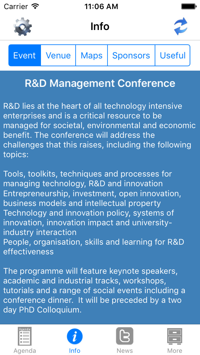 R&D Management Conference 2016 screenshot 2