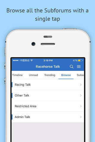 RacehorseTALK - náhled