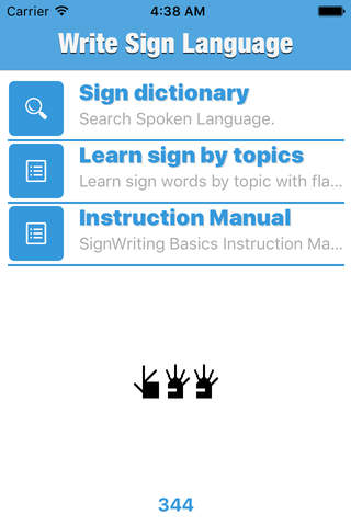 Write Sign Language Dictionary - Offline AmericanS - náhled