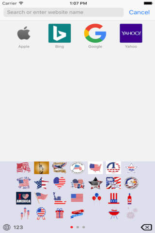 4th of July Emoji Keyboard - náhled