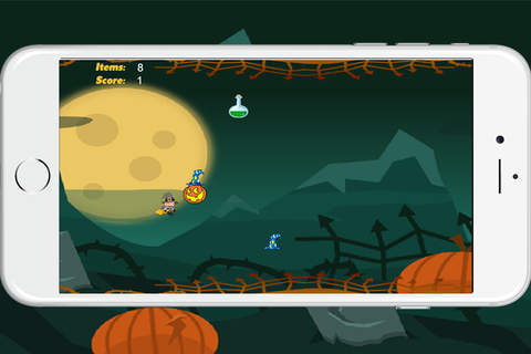 Floppy Witch Learn To Fly By Magic Broom In Hallow - náhled