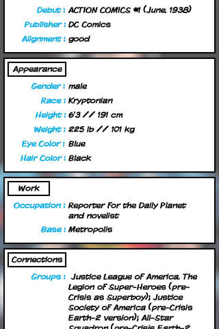 Superhero Database - náhled