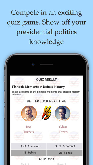 Voteworthy Trivia Game US Presidential Election Game