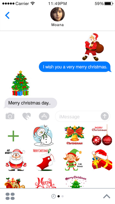 ChristmasMoji - Christmas Stickers for iMessage screenshot 2