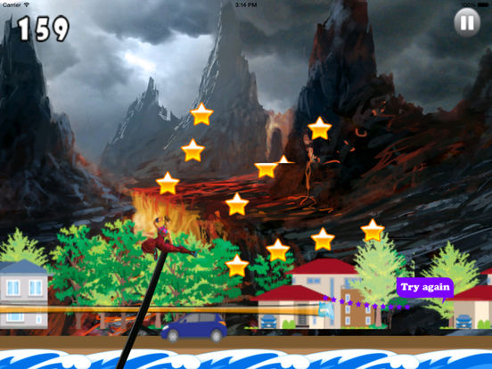 Cool Warrior Big Volcano PRO - Mega Game Jumps screenshot 8