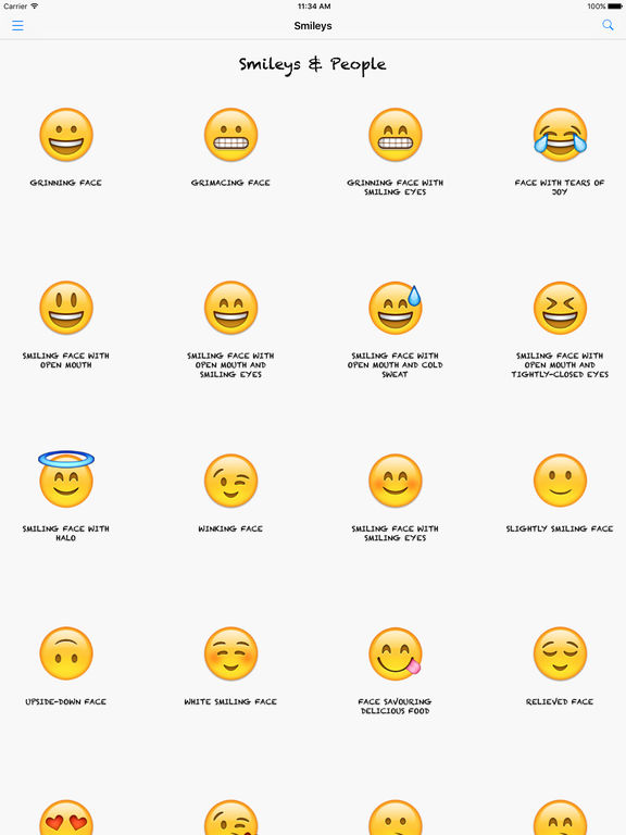 Smileys - Lookup Emoji names and meanings - appPicker
