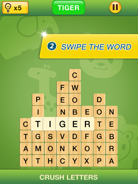 Crush Letters - New Challenging Word Search Puzzle Game screenshot