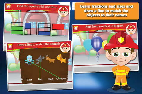 Fire Fighter Kid Goes to School: First Grade Learn - náhled