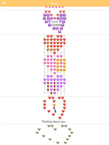 Love whatsapp emoji art Heart Emoji