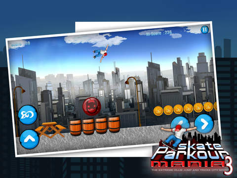 Skate Parkour Mania 3 : The Extreme Ollie Jump and Tricks City Sport - Gold Edition screenshot 6