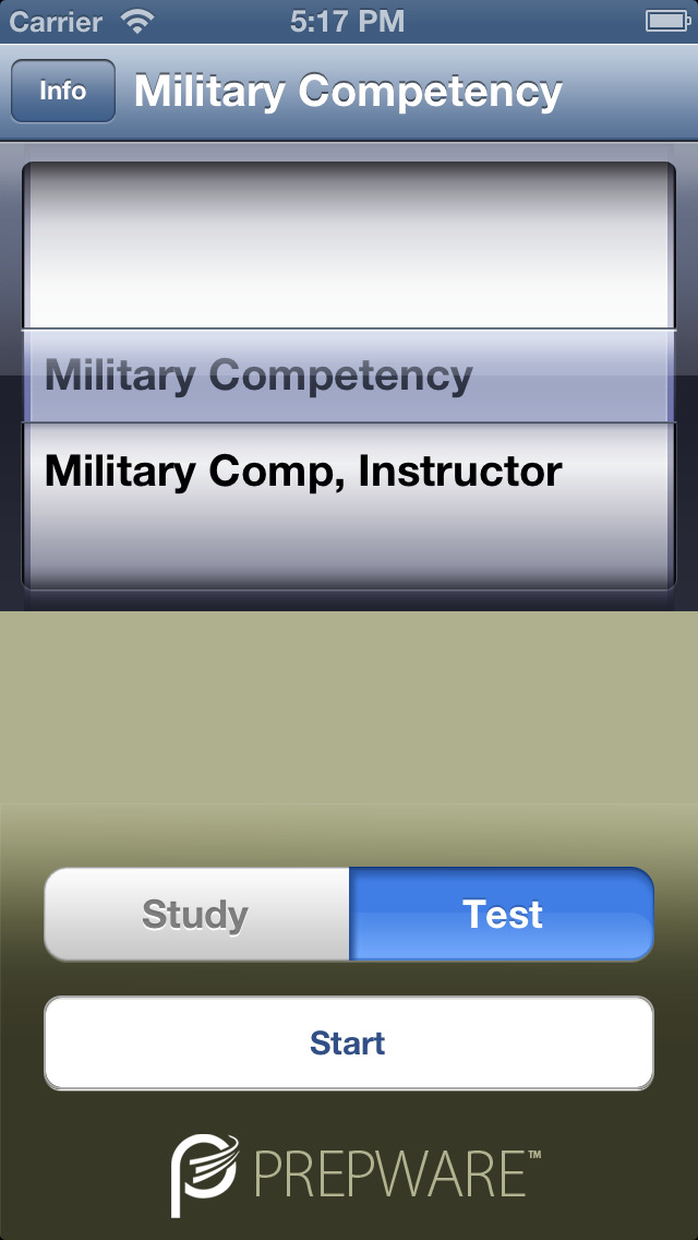 Prepware Military Competency screenshot 1