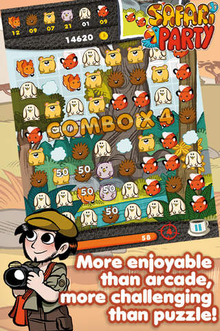 Safari Party - Match3 Puzzle Game with Multiplayer - náhled