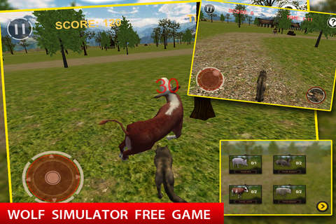 Wolf Simulator 3D Game - náhled