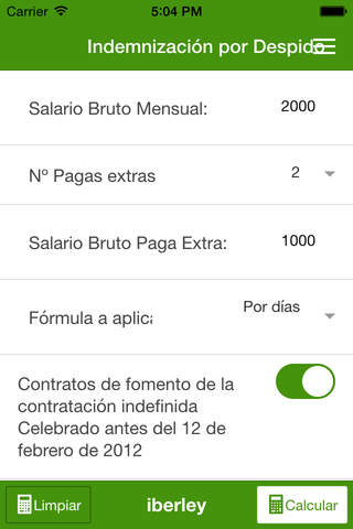Cálculo de indemnización por despido - náhled