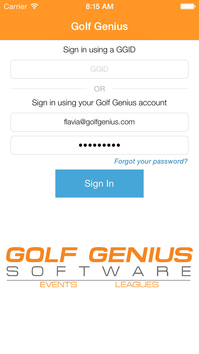 golf genius app