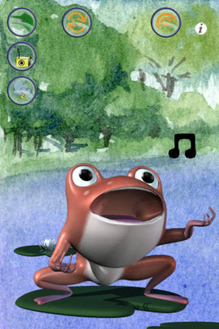 Talking Frog 3D: Funny Baby Cartoon Green Virtual  - náhled