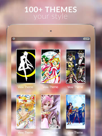 Manga & Anime Gallery - HD Retina Wallpaper Themes and Backgrounds in Sailor Moon Collection Style screenshot 5